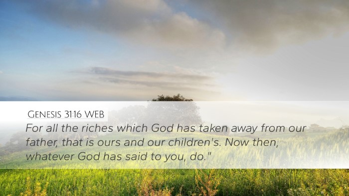 Genesis 31:16 WEB Bible Verse Image