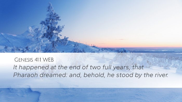 Genesis 41:1 WEB Bible Verse Image