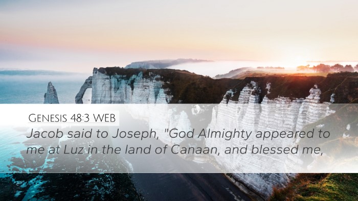 Genesis 48:3 WEB Bible Verse Image