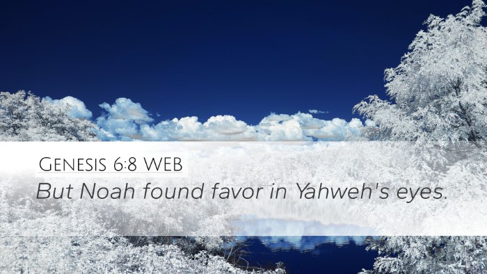 Genesis 6:8 WEB Bible Verse Image