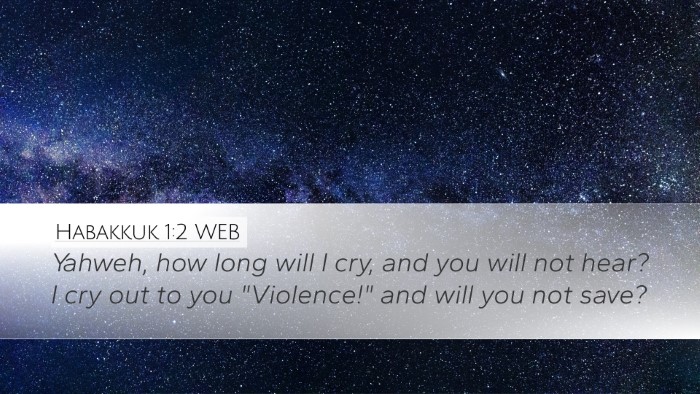 Habakkuk 1:2 WEB Bible Verse Image