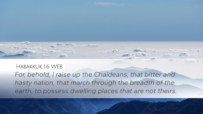 Habakkuk 1:6 WEB Bible Verse Image
