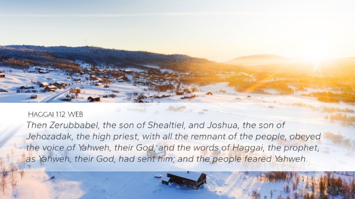 Haggai 1:12 WEB Bible Verse Image