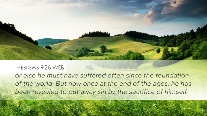 Hebrews 9:26 WEB Bible Verse Image