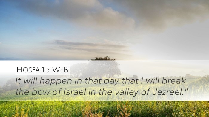 Hosea 1:5 WEB Bible Verse Image