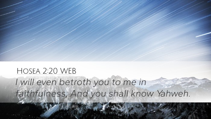 Hosea 2:20 WEB Bible Verse Image