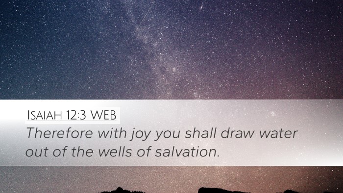 Isaiah 12:3 WEB Bible Verse Image