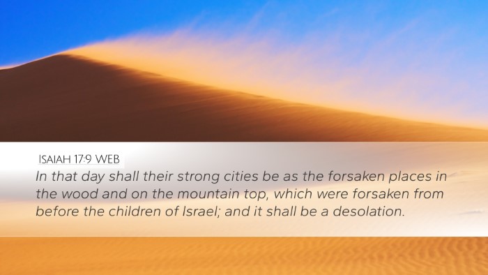 Isaiah 17:9 WEB Bible Verse Image