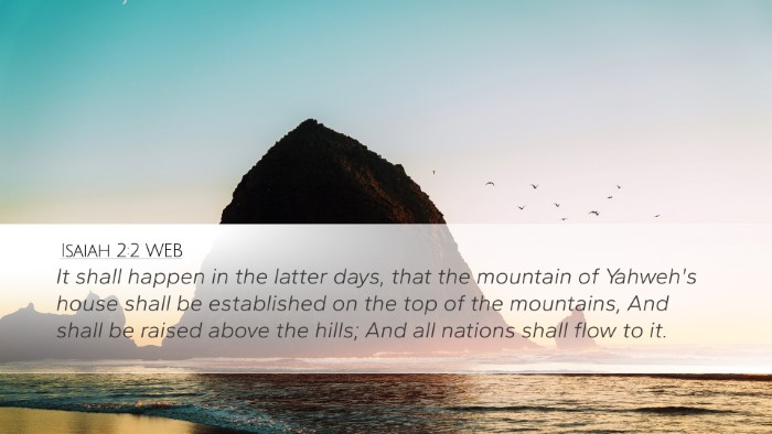 Isaiah 2:2 WEB Bible Verse Image