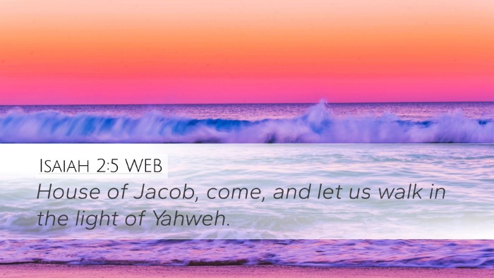 Isaiah 2:5 WEB Bible Verse Image