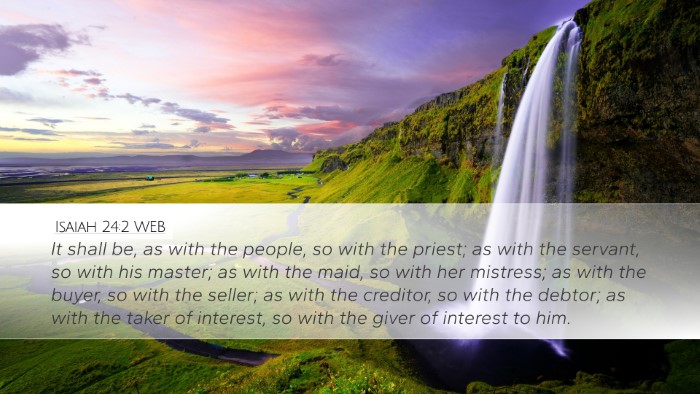 Isaiah 24:2 WEB Bible Verse Image