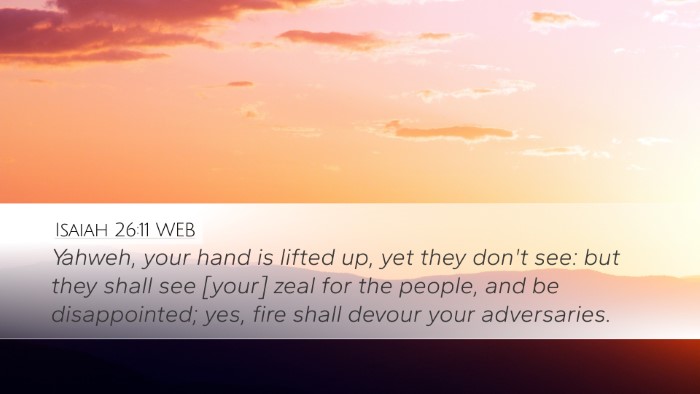 Isaiah 26:11 WEB Bible Verse Image