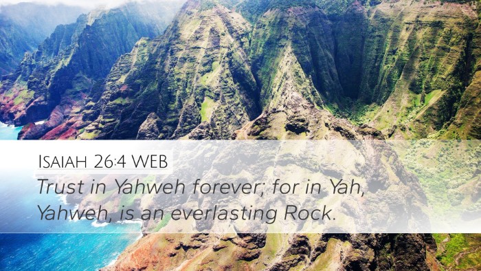 Isaiah 26:4 WEB Bible Verse Image