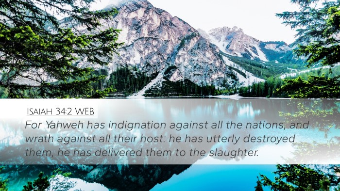 Isaiah 34:2 WEB Bible Verse Image