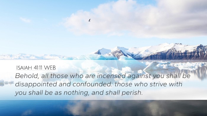 Isaiah 41:11 WEB Bible Verse Image