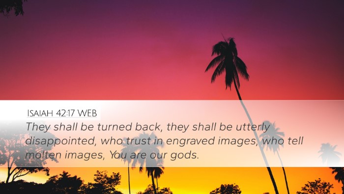 Isaiah 42:17 WEB Bible Verse Image