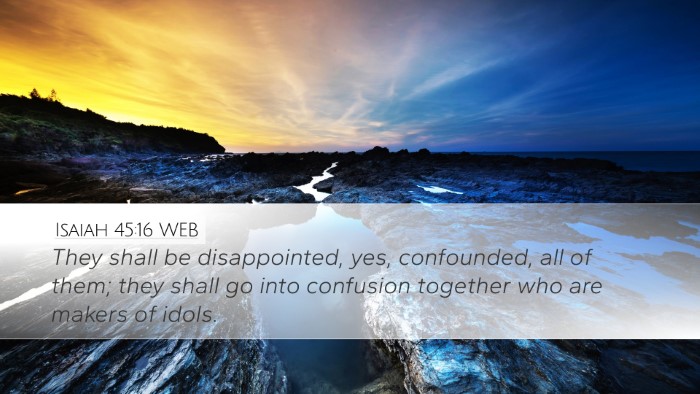 Isaiah 45:16 WEB Bible Verse Image