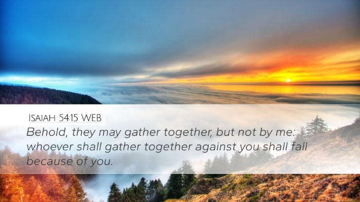 Isaiah 54:15 WEB Bible Verse Image