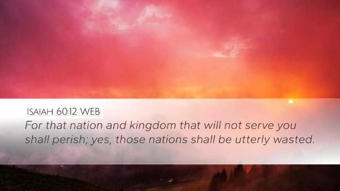Isaiah 60:12 WEB Bible Verse Image