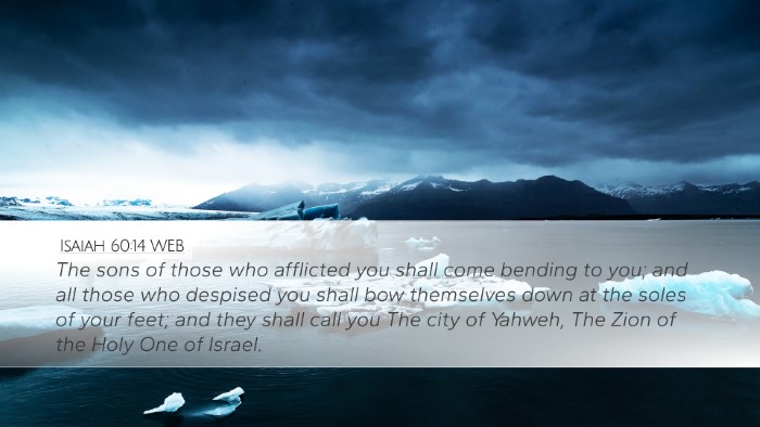 Isaiah 60:14 WEB Bible Verse Image