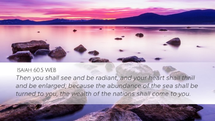 Isaiah 60:5 WEB Bible Verse Image