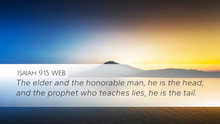 Isaiah 9:15 WEB Bible Verse Image