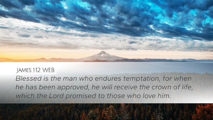 James 1:12 WEB Bible Verse Image