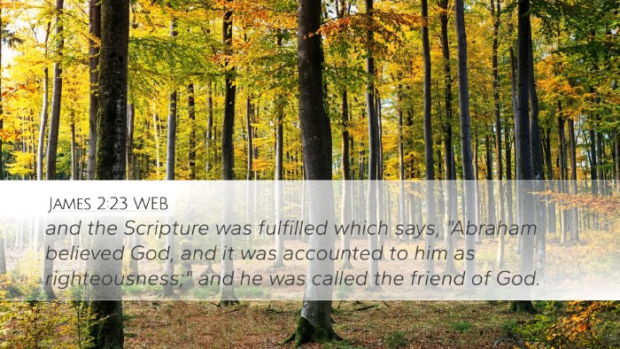 James 2:23 WEB Bible Verse Image