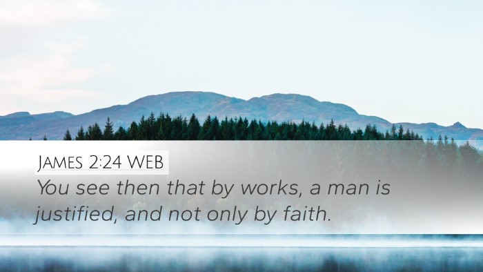 James 2:24 WEB Bible Verse Image