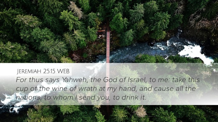 Jeremiah 25:15 WEB Bible Verse Image