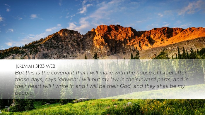 Jeremiah 31:33 WEB Bible Verse Image