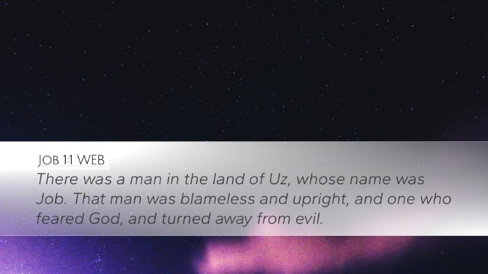 Job 1:1 WEB Desktop Wallpaper - There was a man in the land of Uz, whose name was - Desktop Bible Verse Wallpaper