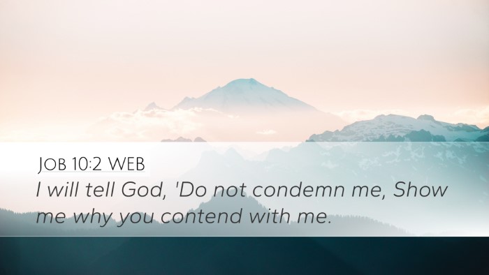 Job 10:2 WEB Bible Verse Image
