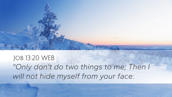 Job 13:20 WEB Desktop Wallpaper - 