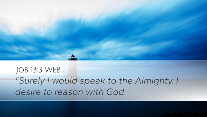 Job 13:3 WEB Bible Verse Image