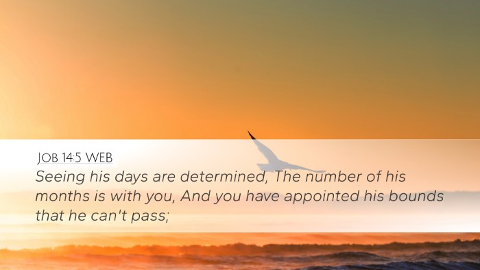 Job 14:5 WEB Bible Verse Image