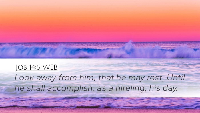 Job 14:6 WEB Bible Verse Image