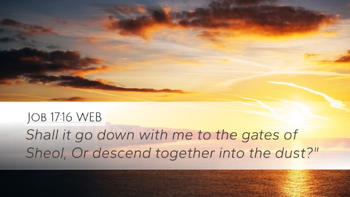 Job 17:16 WEB Bible Verse Image