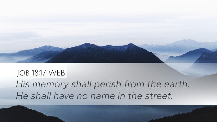 Job 18:17 WEB Bible Verse Image