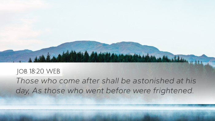 Job 18:20 WEB Bible Verse Image