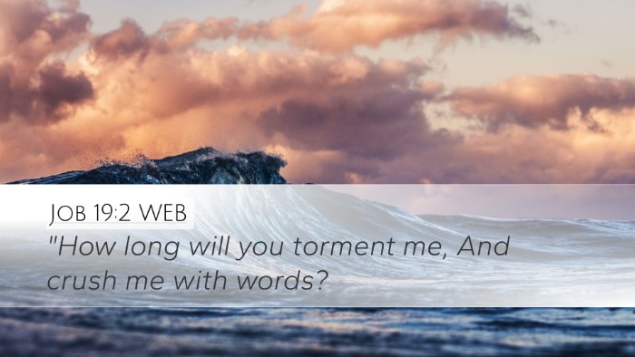 Job 19:2 WEB Bible Verse Image