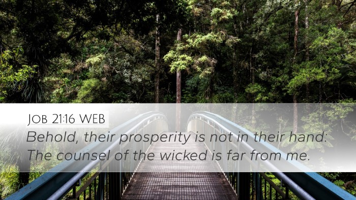 Job 21:16 WEB Bible Verse Image