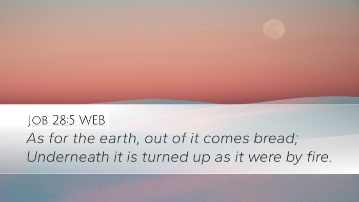 Job 28:5 WEB Bible Verse Image