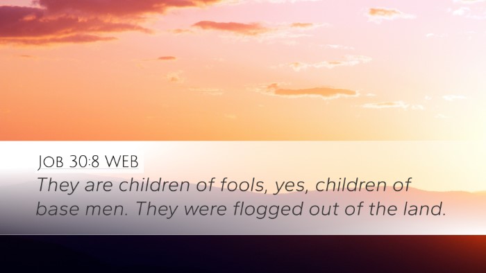 Job 30:8 WEB Bible Verse Image