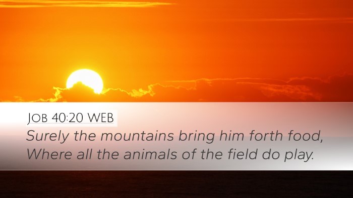 Job 40:20 WEB Bible Verse Image