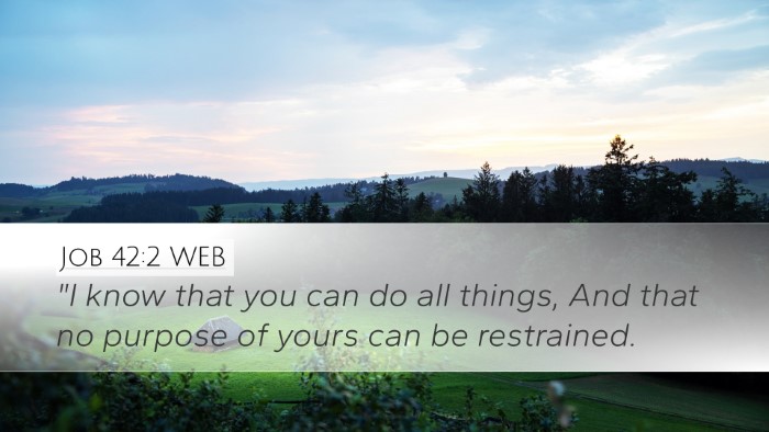 Job 42:2 WEB Bible Verse Image