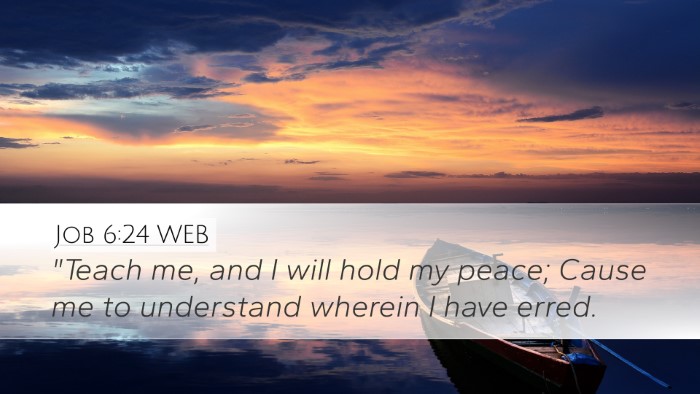 Job 6:24 WEB Desktop Wallpaper - 