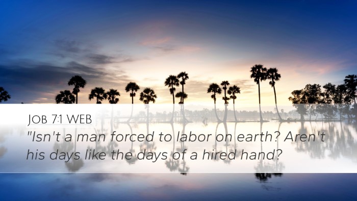 Job 7:1 WEB Bible Verse Image