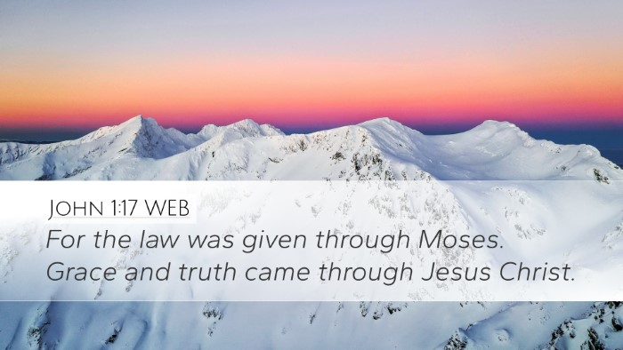 John 1:17 WEB Bible Verse Image