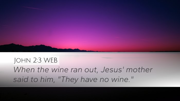 John 2:3 WEB Bible Verse Image